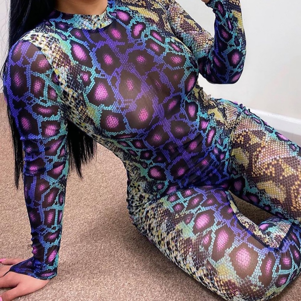 Super Sassy Snake print bodysuit